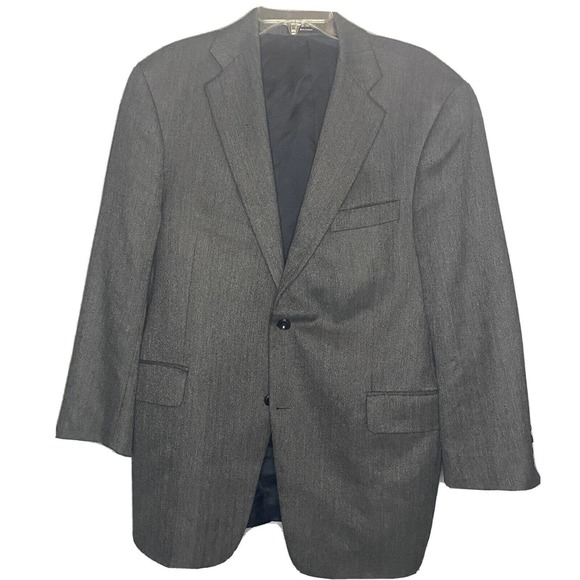 John‎ W Nordstrom Ing Loro Piana 100% Cashmere Gray Charcoal Blazer Jacket 42REG - Picture 1 of 14